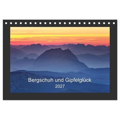 Bergschuh und Gipfelglück (Tischkalender 2027 DIN A5 quer), CALVENDO Monatskalender