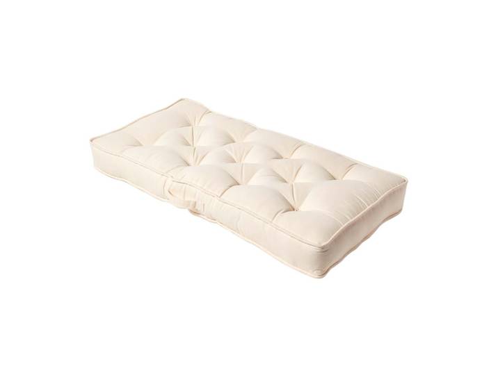 SITZAUFLAGE für Zweisitzer-Sofa 100 x 48 cm – dickes Sitzkissen crème