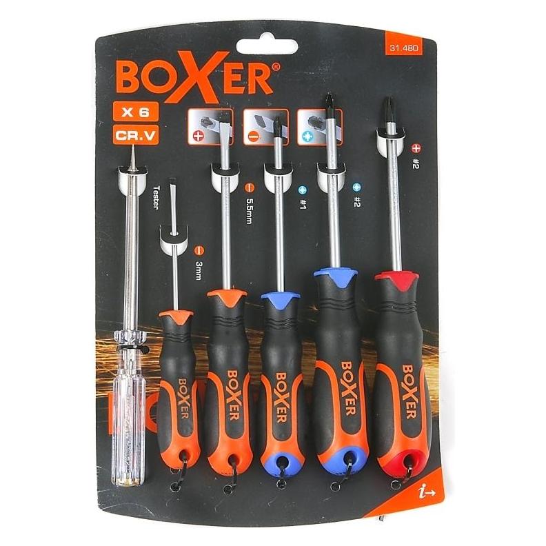Boxer Skruetraekkersaet 6 dele (31480)