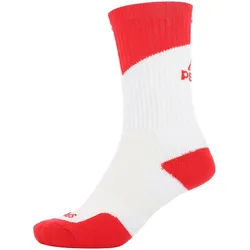 PEAK Socken 20434 - weiss/rot 46-50