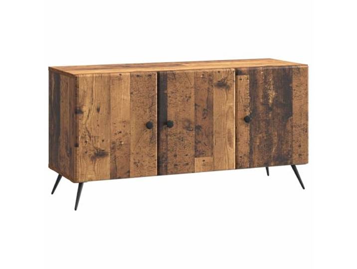 Favemtsl TV-Schrank Altholz 99x34,5x50cm Lowboard Holzwerkstoff 3 Türen Kompakter Fernsehschrank in Altholz-Optik für Wohnzimmer und Medienbereich mit integriertem Kabelmanagement.