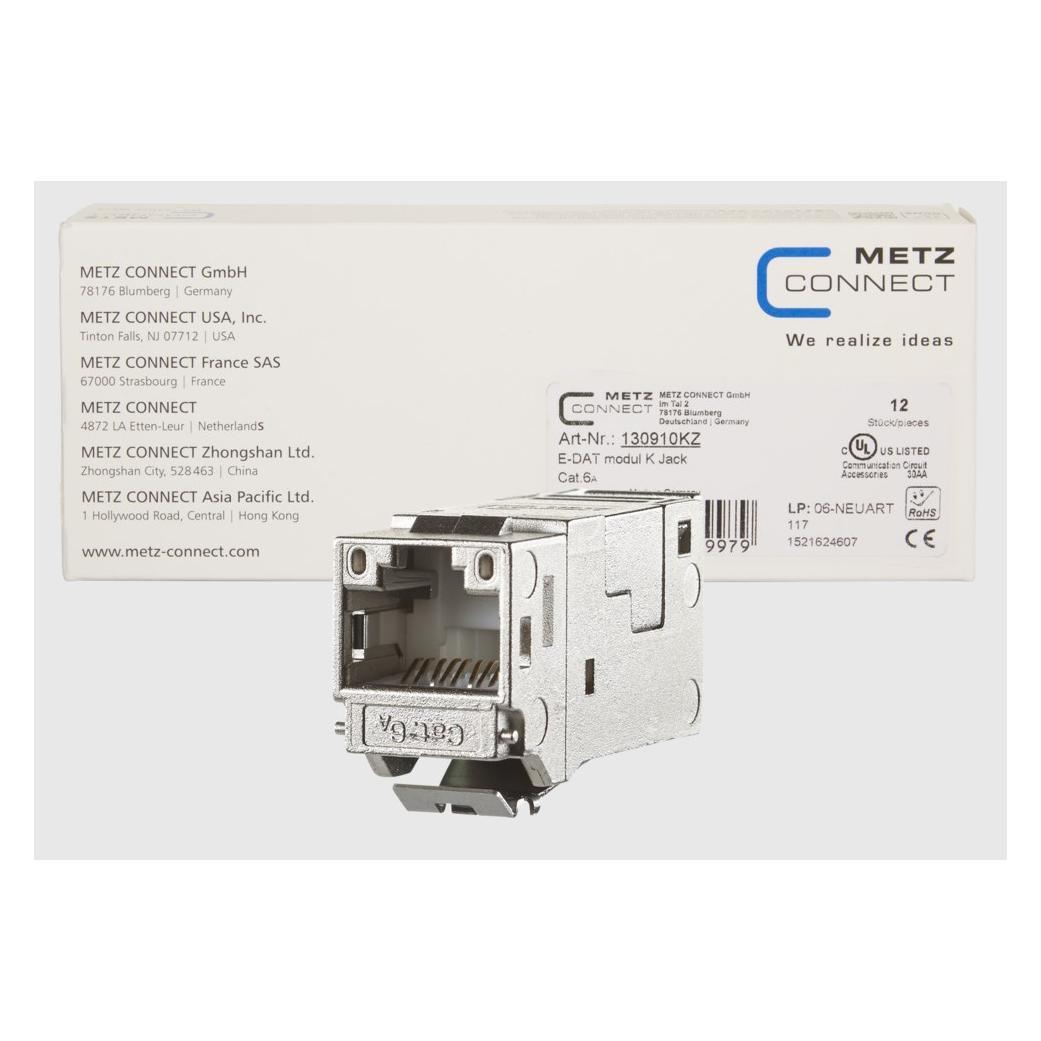 Metz Connect 130910KZ E-DAT modul Cat.6A K Jack Keystone (Keystone Modul) (130910KZ)