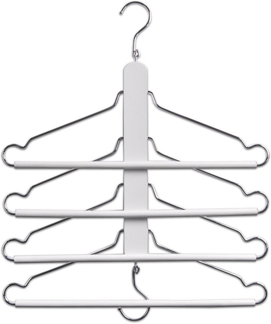Kleiderbügel ZELLER PRESENT "1 Stück, Weiss", weiss (weiß), H:41cm T:40cm, Kleiderbügel, Kleiderbügel weiß Einheitsgröße