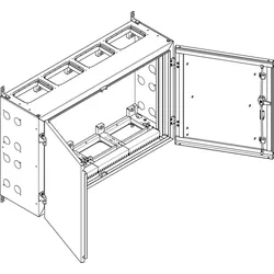 ABN NT44E Wandgehäuse geerdet IP55 BxHxT: 1090x690x340mm