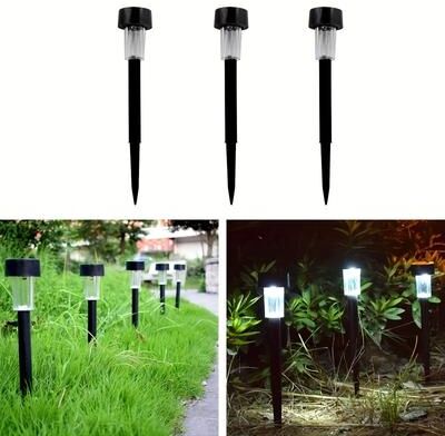 Outdoor Solar Garden Lights Solar Garden Lights 10 Pack LED Outdoor Landscape Lighting Waterproof For Patio, Yard Walkway Pathway Decor 10 Pack Warm White