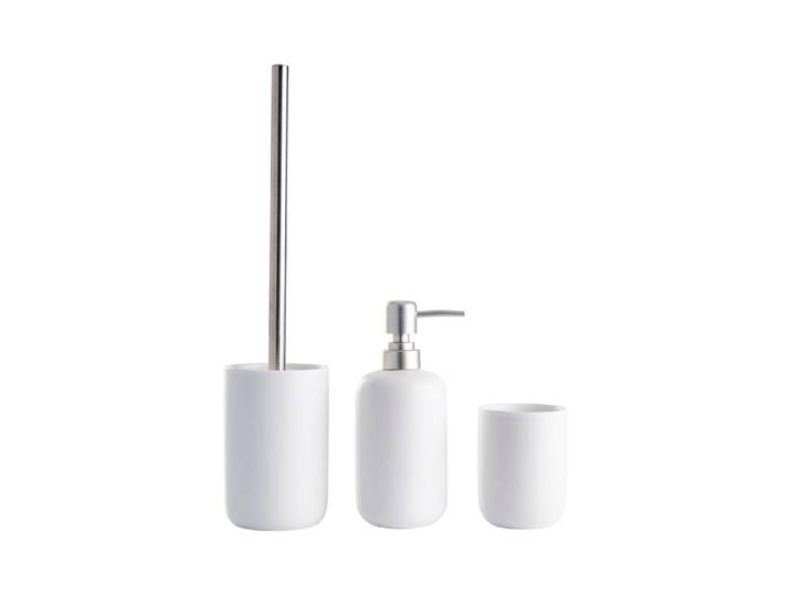 Badaccessoire-Set SCHOU, weiss (weiß), Keramik, Badaccessoires-Sets, Badaccessoire-Set