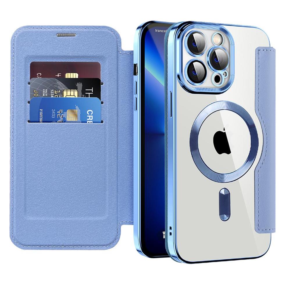 Techsuit - SmartMag Book Case - iPhone 13 Pro - Light Blue (Apple iPhone 13 Pro) (59432988)