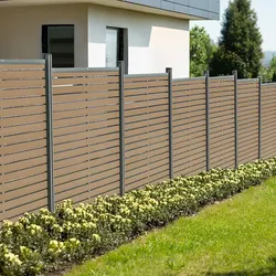 Home Deluxe HOME DELUXE  WPC Sichtschutzzaun ALIRA Teak - 2 x Element + 3 x Pfosten