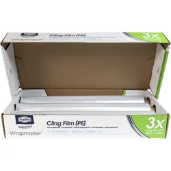 Wrapmaster PE Frischhaltefolie 45cm x 300m – 3 Rollen für Wrapmaster 4500 & Duo