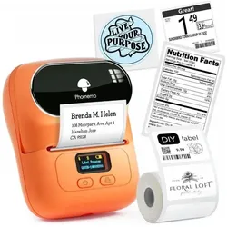 Phomemo M110 Pomarańczowy, Beschriftungsgerät, Orange