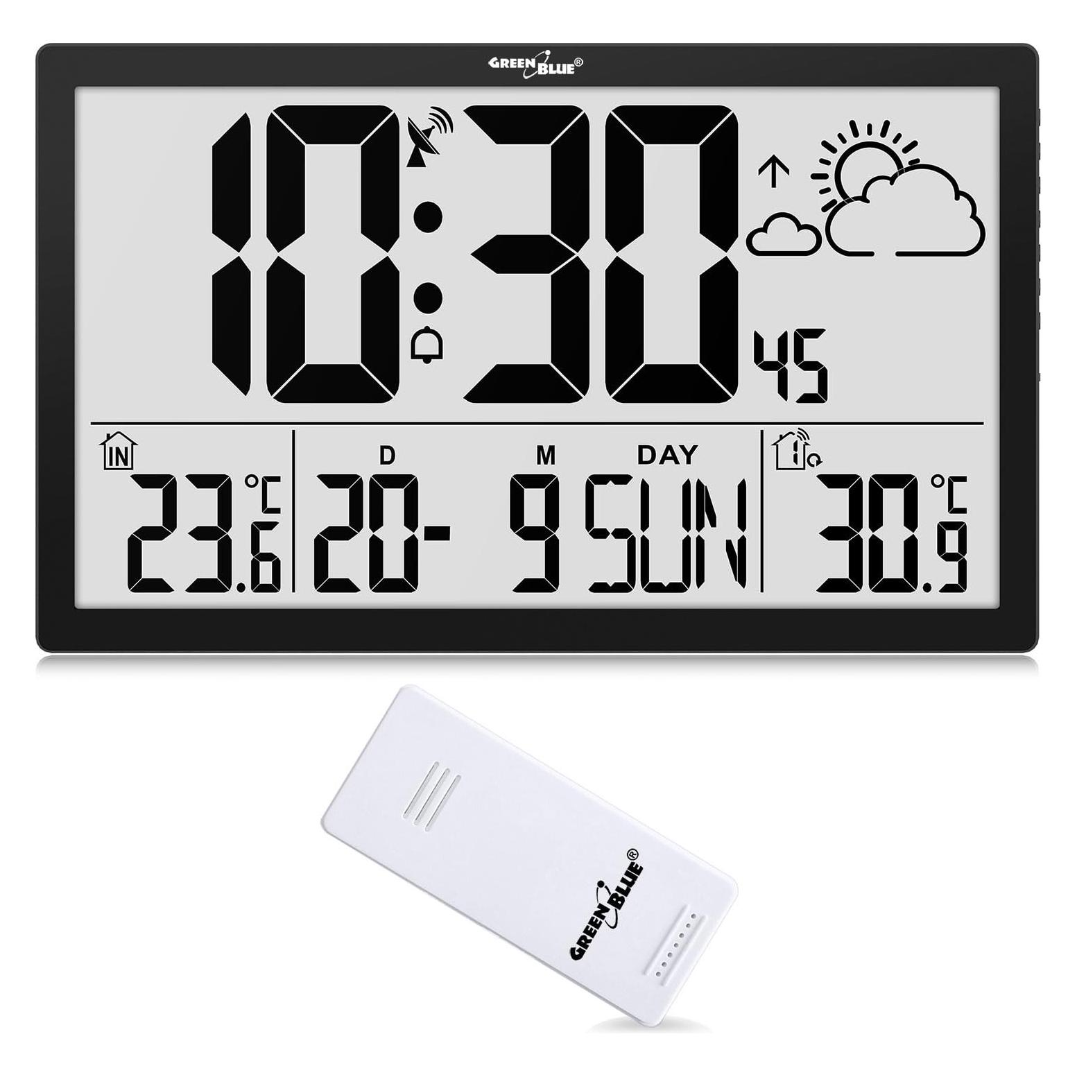 No Name LCD-Wanduhr Temperatur Datum GB218 (GB218)