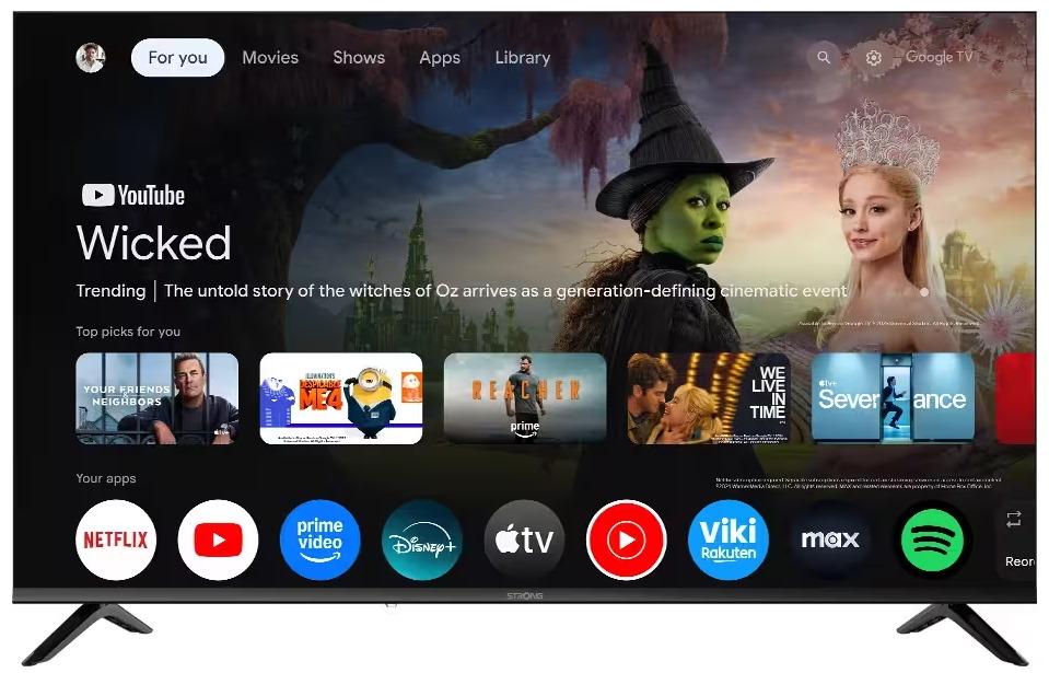 Strong SRT50UH7773, 127 cm (50"), 3840 x 2160 Pixel, LED, Smart-TV, WLAN, Schwarz