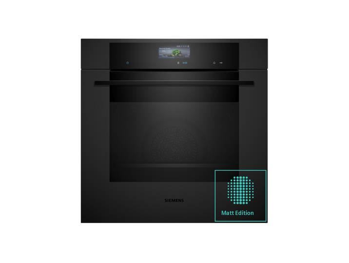 SIEMENS Pyrolyse Backofen HB776G1M1 , Energieeffizienz: A+, schwarz, B:59,4cm H:59,5cm T:54,8cm, Backöfen, Intelligenter Backofen in Matt mit Kochassistent und Selbstreinigung, Pyrolyse Backofen