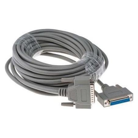 RS PRO Serielles Kabel / 25-polig, D-Sub Stecker / 25-polig, D-Sub Buchse, 10m, Grau, CE, REACH (10 m) (1828824)