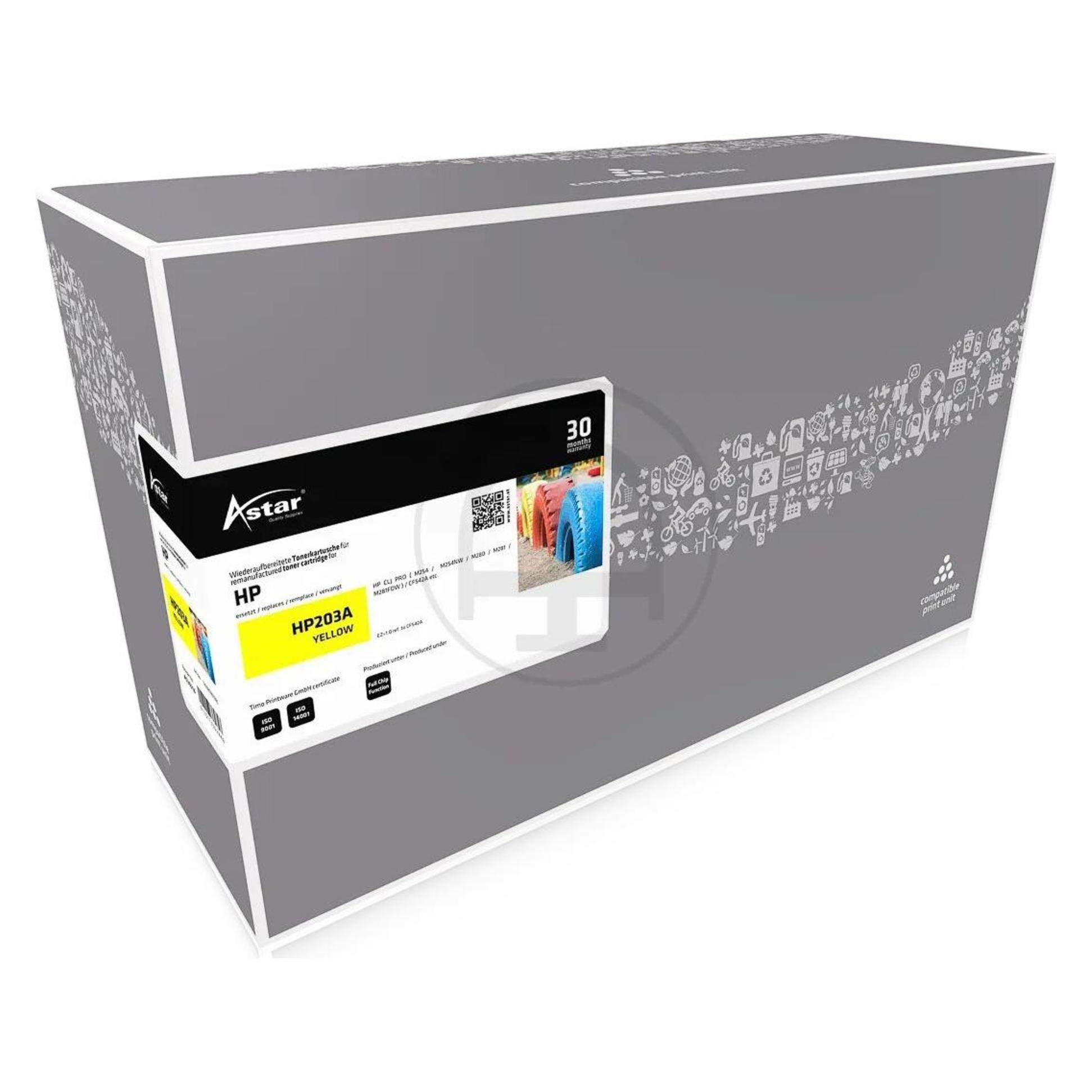 Astar AS20216 HP CLJ PRO M254 CARTR YEL - Tonereinheit - Yellow (Y) (AS20216)