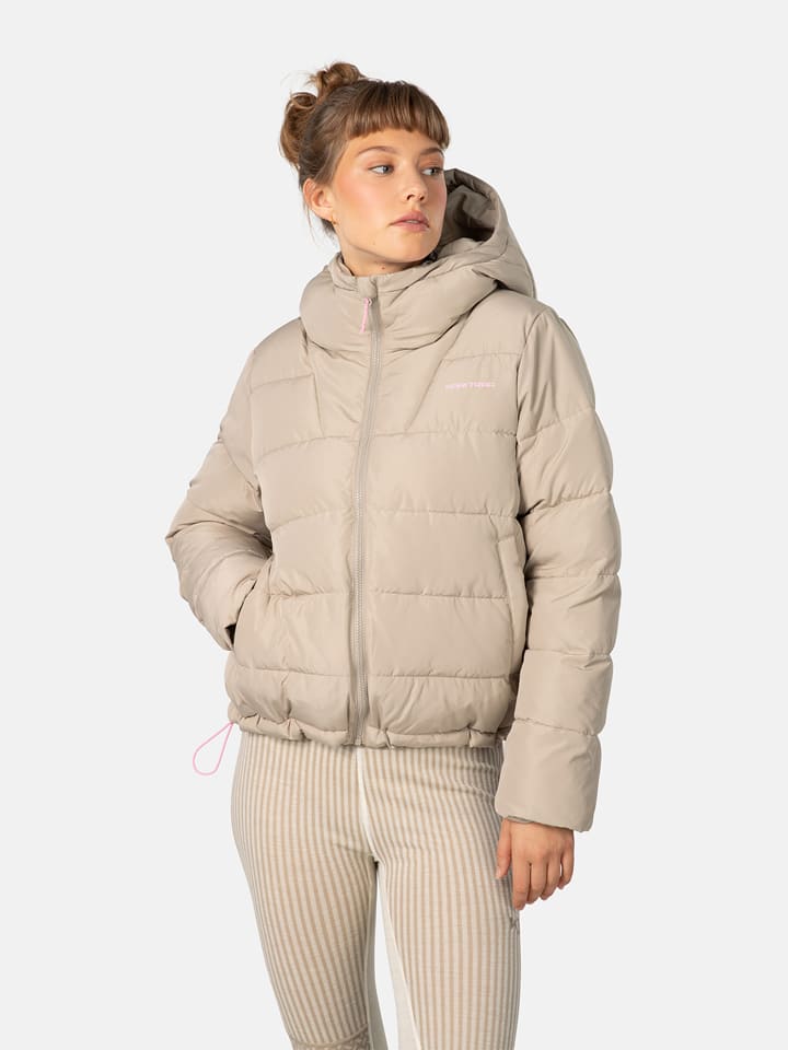 KARI TRAA Winterjacke "Linn" in Taupe - XS