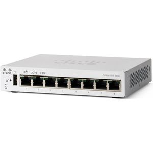 Cisco Switch Catalyst, C1200-8T-D, managed, 8-Port, 1 Gbit/s, 1x PoE-In