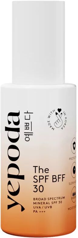 Yepoda - The SPF BFF 30 - Getönter mineralischer Breitspektrum Sonnenschutz LSF 30 PA+++, 50 ml, Fantasie