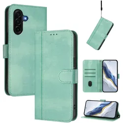 Cover-Discount Retro Look Etui im Vintage Design (Samsung Galaxy A57), Smartphone Hülle, Grün