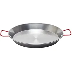 Garcima Paellapfanne aus Stahlblech Ø36cm, Pfanne + Kochtopf, Silber