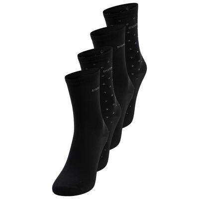 Socken BOSS "4P RS Gift Shine CC", Damen, Gr. 35-38, schwarz (schwarz 001), Baumwollmischung, elastisch, Socken Socken