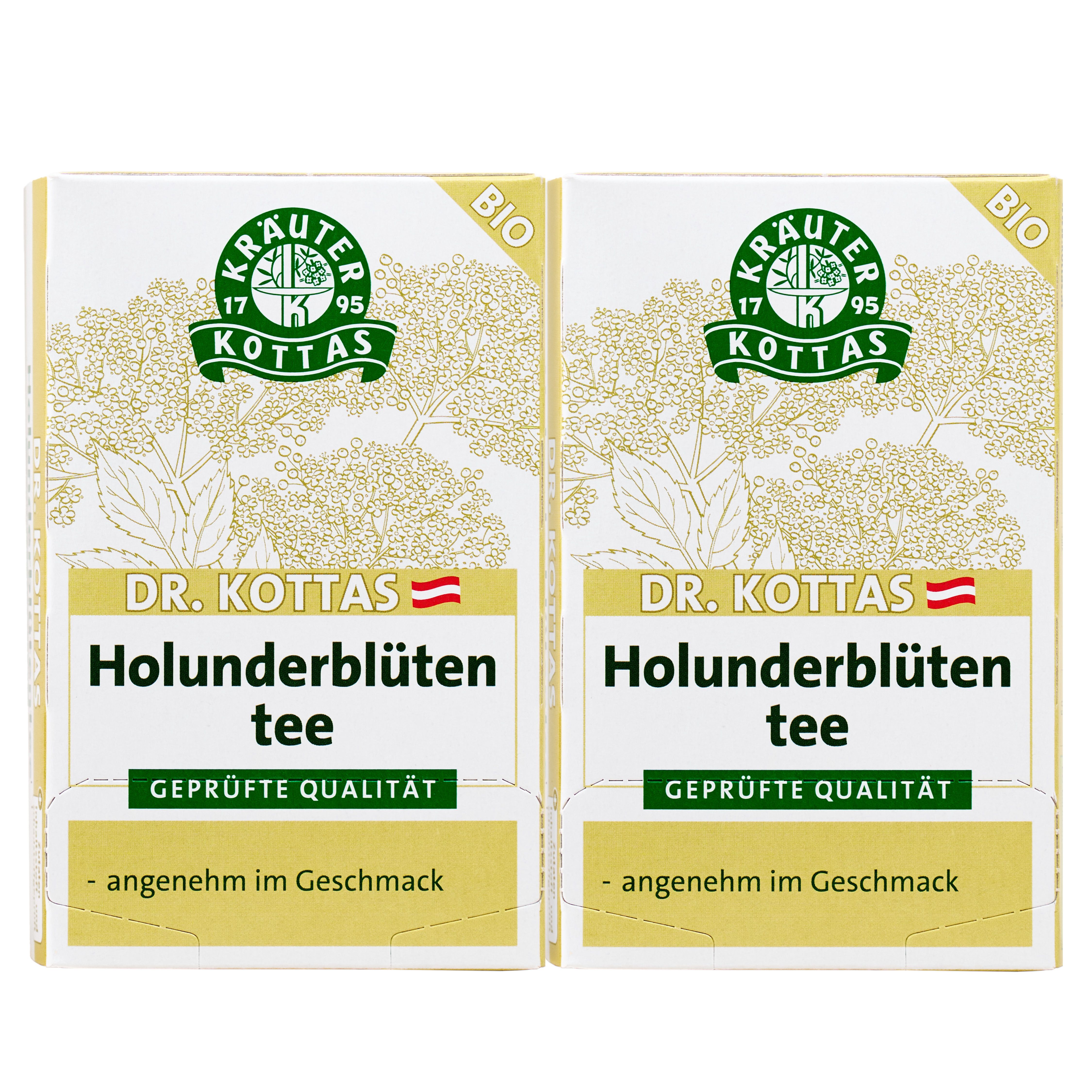 Kottas Dr.tee Holunderbluete Bio x2 2x20 St Filterbeutel