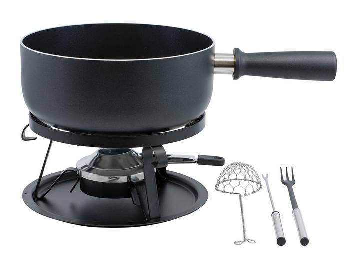 KADASTAR Fondue Royal , silber (schwarz, silberfarben), Ø:22cm, Fondues, Fondue