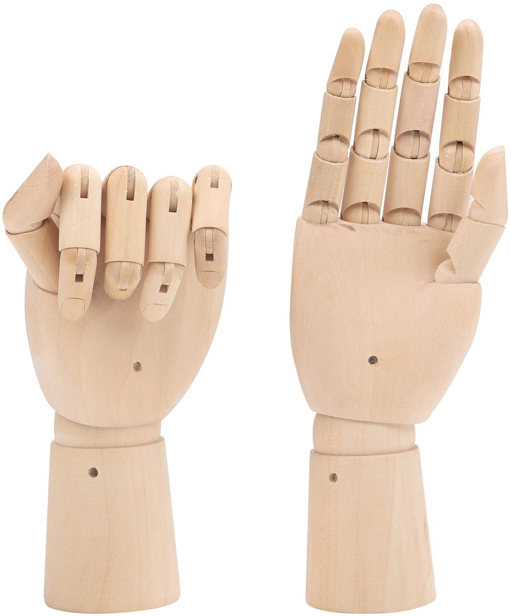 Dailygoods Dailygoody Flexibele Houten Mannequin - Beweegbare Display voor Tekenen en Sieraden - 18,5 cm
