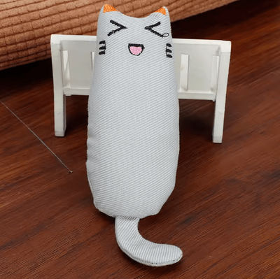 Inspire Curations CrinklePaws Catnip Rustle Toy For Play & Teething gray