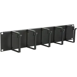 Lanview 2U 19" CABLE ORGANIZER PANEL, Serverschrank Zubehör, Schwarz