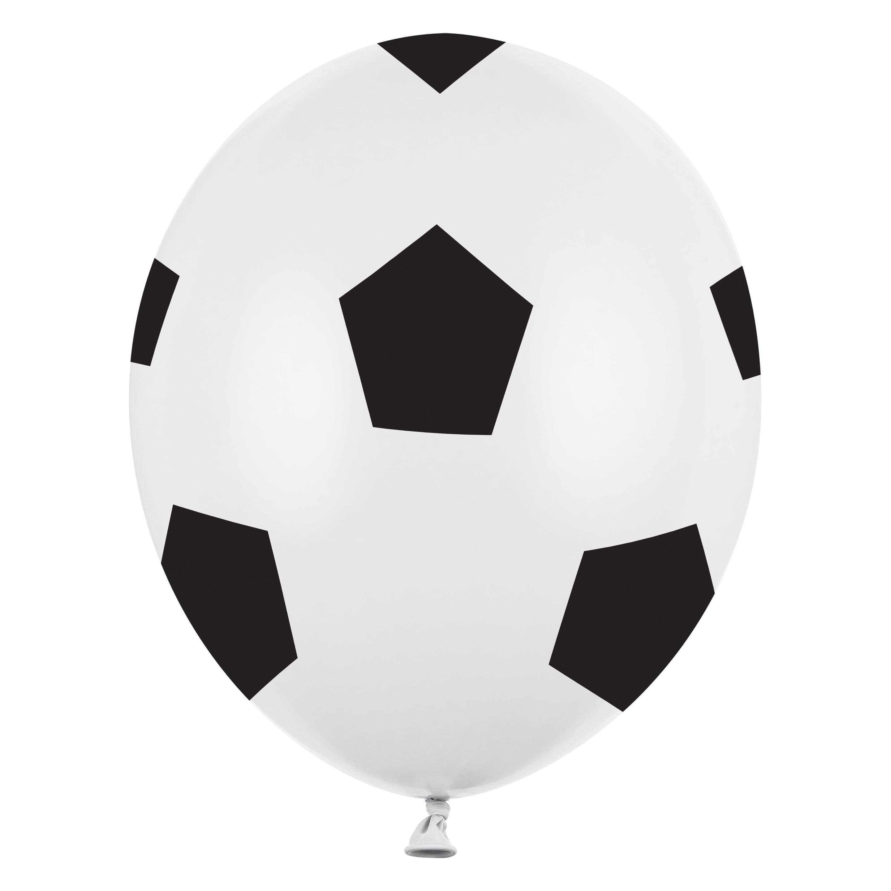 Partydeco Luftballons Fussball Ø 30 cm, 6 Stück (6x) (SB14P-299-008B-6)