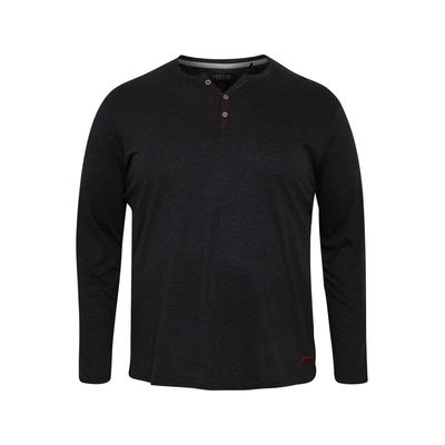 Langarmshirt SOLID "Langarmshirt SDVolko Big & Tall", Herren, Gr. 3XL, schwarz, Obermaterial: 100% Baumwolle CO., Shirts Langarmshirt