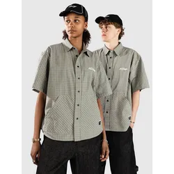 XLARGE Check Double Hemd green Gr. M