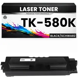 Toner TK-580K Schwarz hochwertige Kyocera alternative TK580K Premium & Günstig für Kyocera FS- P6021, Kyocera FS-C5150DN