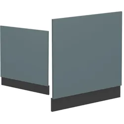 Vicco Küchenmöbel R-Line, Geschirrspülerblende, Blau, Grau