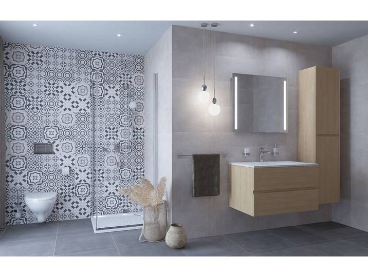 Verona Meuble bois clair 65x52x50cm + deux tiroirs (VERONA66SDBU)