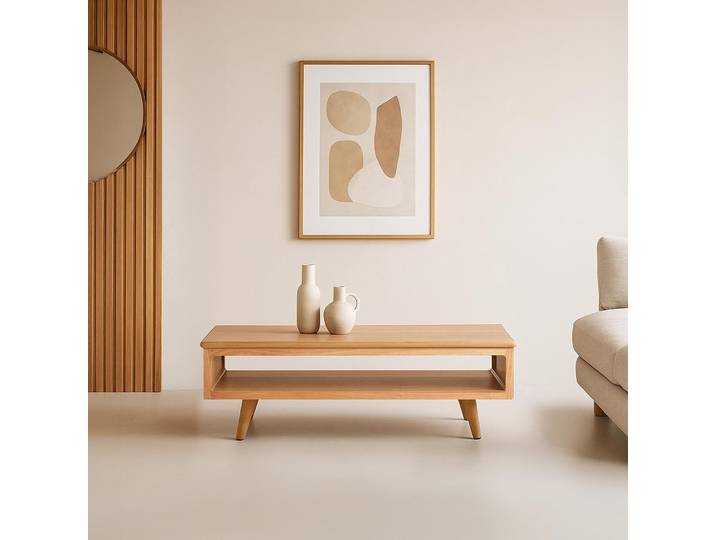 Table basse design en bois massif - Pragati