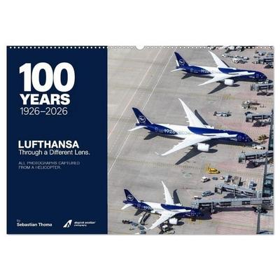Lufthansa 100 Years (Wandkalender 2027 DIN A2 quer), CALVENDO Monatskalender