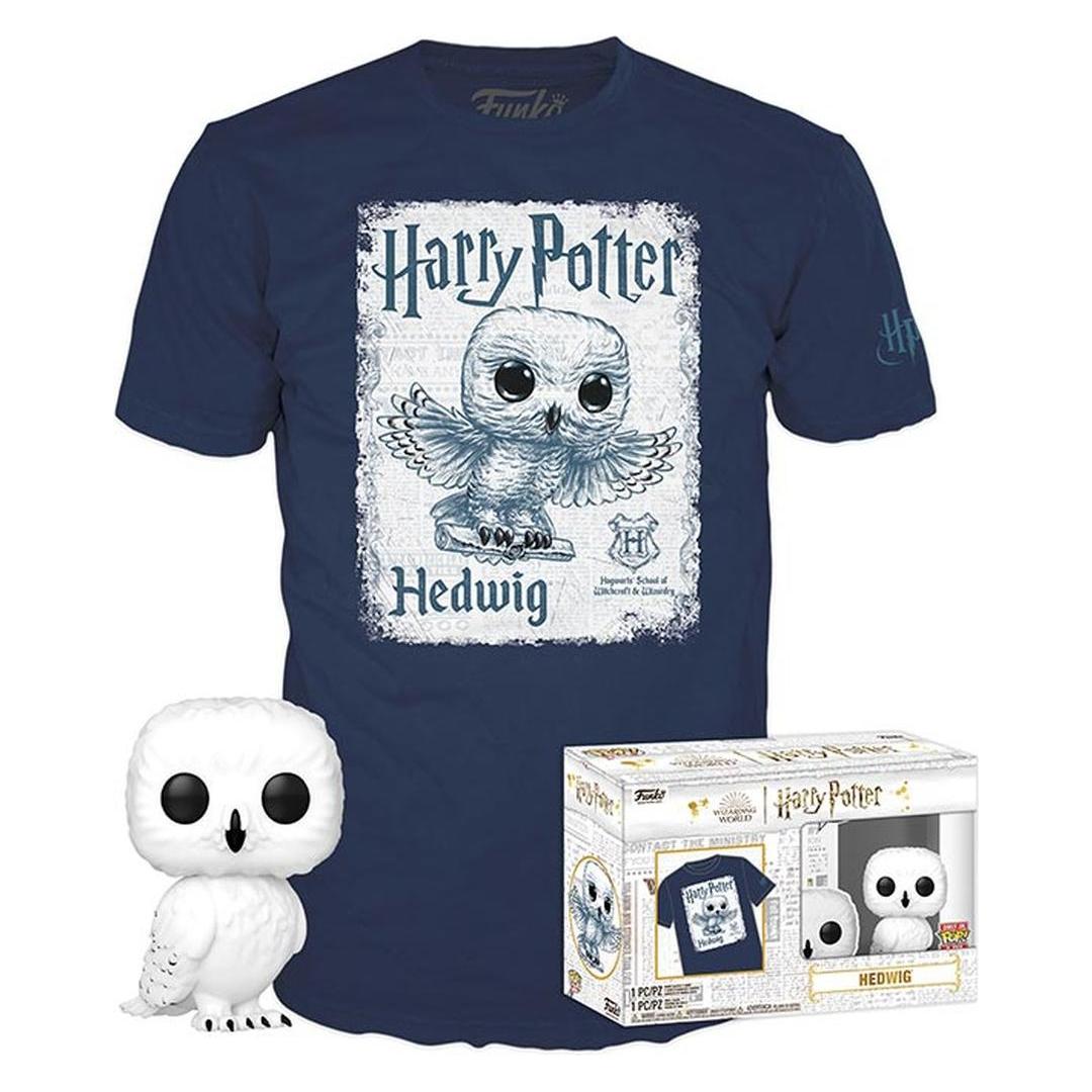 Funko Harry Potter POP! & Tee Vinyl Figur & T-Shirt Set Hedwig Grösse XL (OC63610)