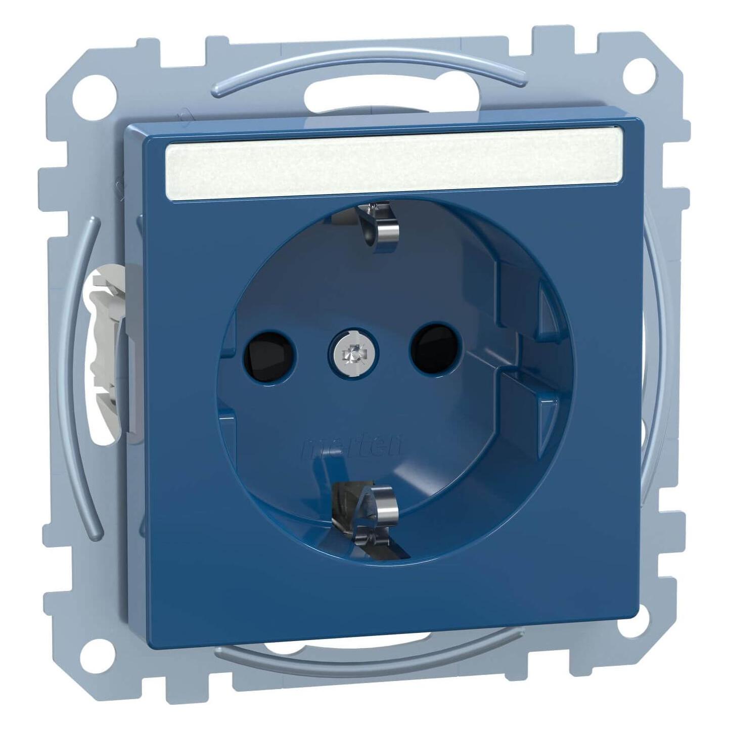 Merten SCHUKO-Steckdose bl mit Schriftfeld MEG2302-0378 (MEG2302-0378)
