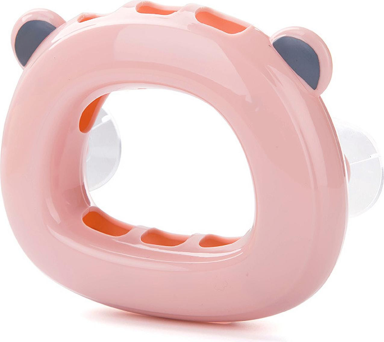 Cocosity Wandmontabele tandenborstelhouder met zuignap, roze, voor de badkamer