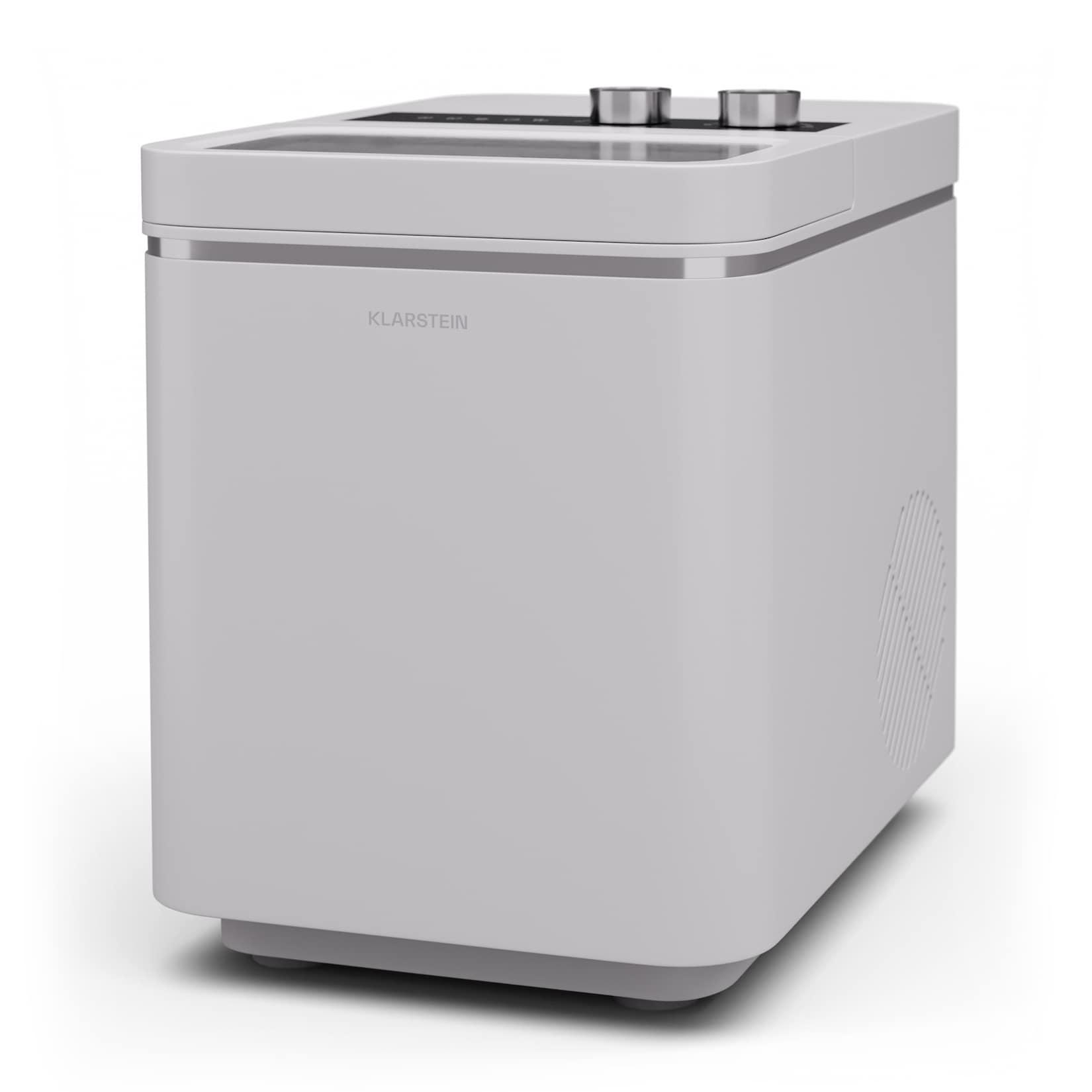 IceCraft Eismaschine 2 Modi 1,3 Liter Kaltwasser automatische Reinigung 12kg/24h Weiß