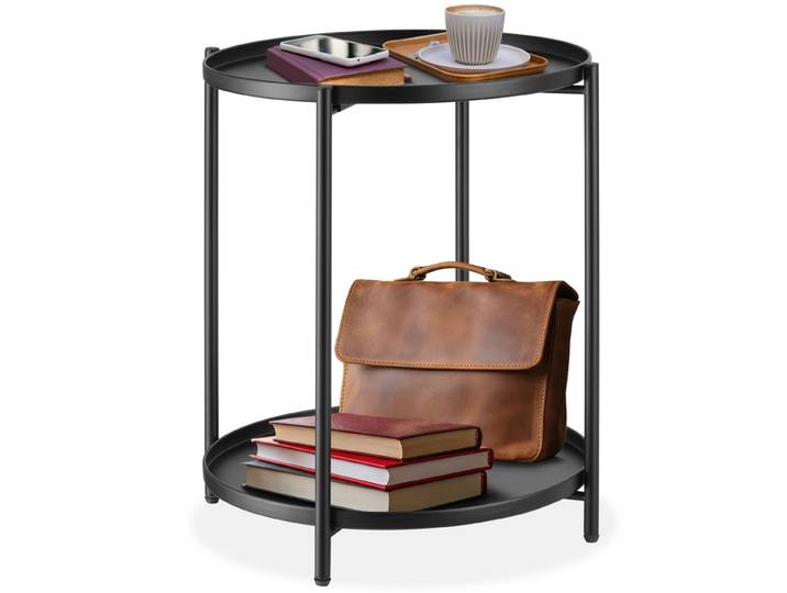 Beistelltisch Oxford 45,5x45,5x53cm - schwarz