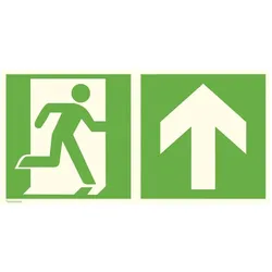 Magni, Sicherheitskennzeichnung, Format 4044589251640 – r-schild. r-weg gerade re 40 x 20 cm. Alu. nachl.