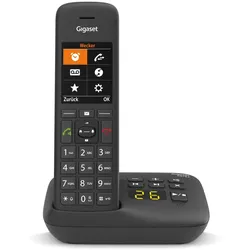 Gigaset C575A Analoges/DECT-Telefon Anrufer-Identifikation Schwarz