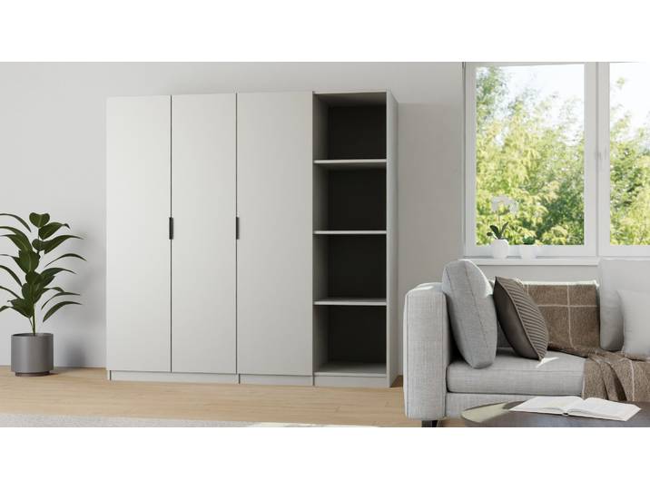 Schlafzimmer-Kleiderschrank nach Maß Premium Dekore Grau