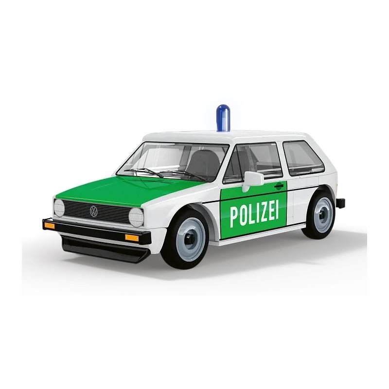 Cobi Volkswagen Golf (1974) Polizei (weiß, Maßstab 1:35)