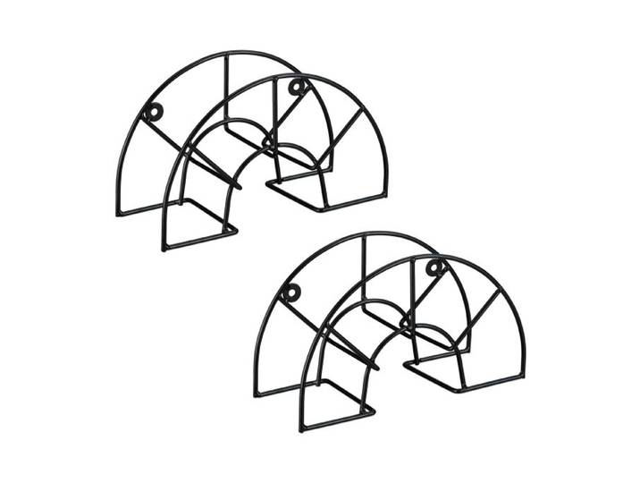 Relaxdays Schlauchhalter Wandmontage 2er Set