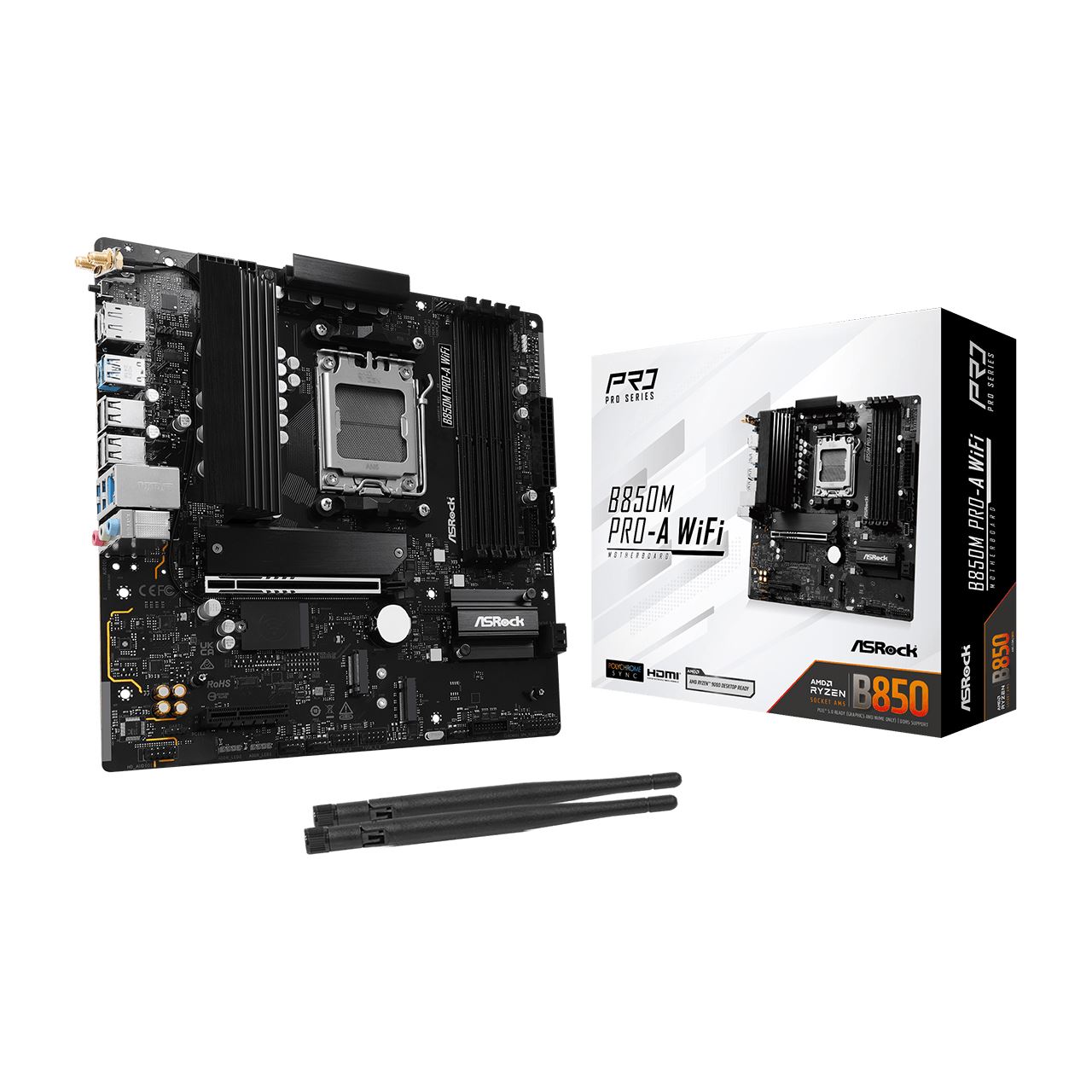 ASRock B850M Pro-A WiFi AMD B850 So.AM5 DDR5 mATX Retail