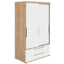 Paidi Schiebetürenschrank Fionn 124 x 207 cm Holzoptik Weiß